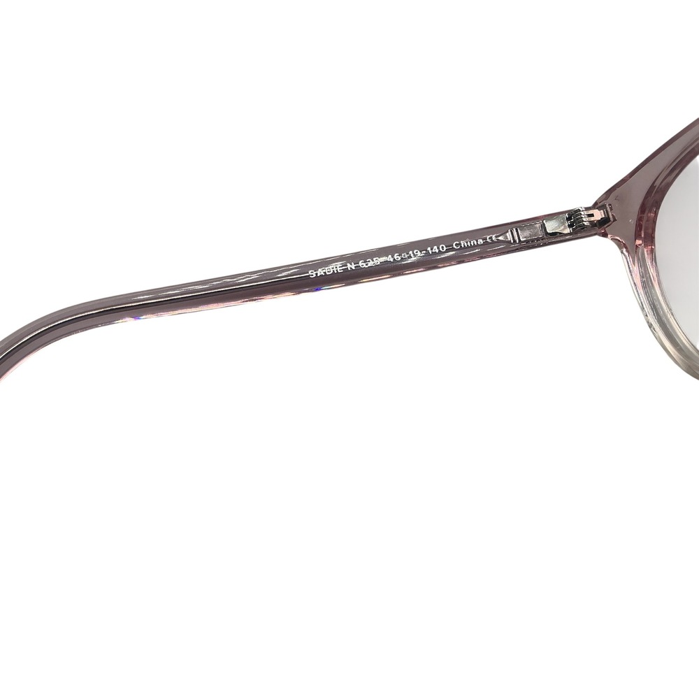 Warby Parker Sadie Eyeglasses Rose Crystal Pink Clear Cat Eye Frames 46-19-140 - Picture 4 of 6